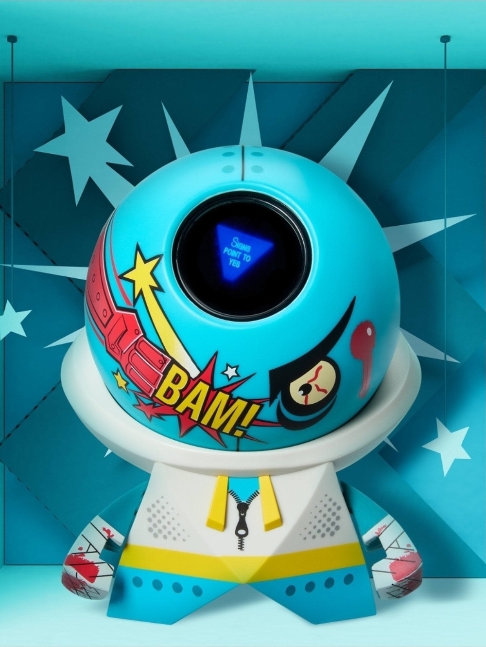 Mattel Creations Exclusive FIGURE8 Rock 'Em Sock 'Em Robots Blue Bomber NEW